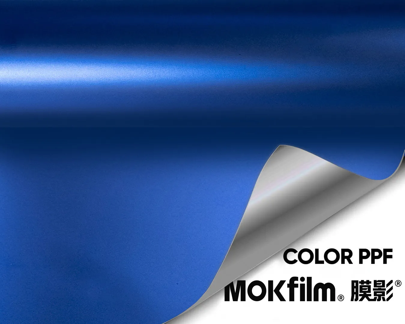 Satin Liquid Metallic Blue TPU Wrap